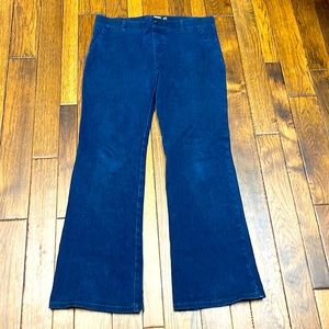 Betabrand dress pant yoga pants dark wash, boot cut dress pant yoga jeans xl